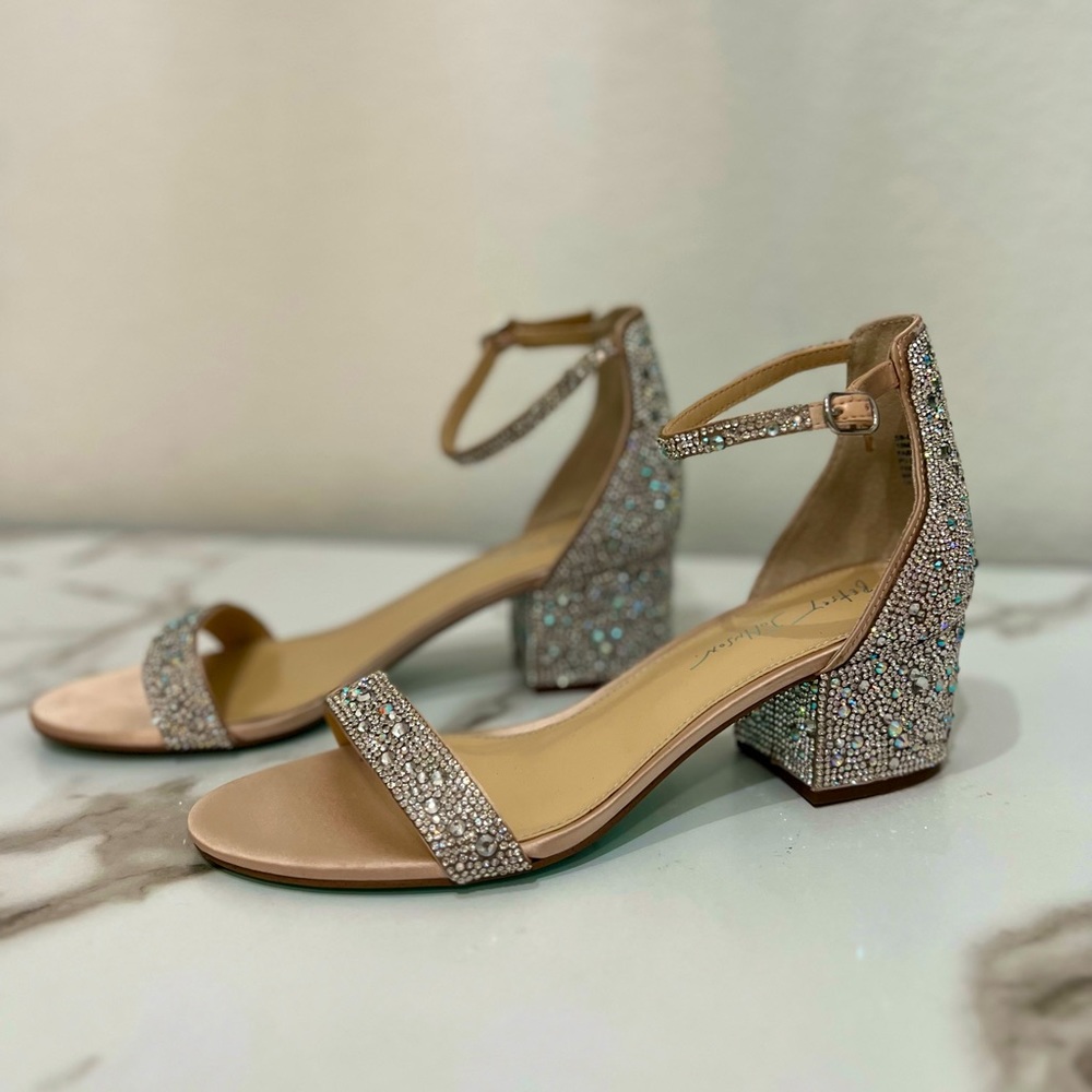 Betsey Johnson Marvi Champagne Heels